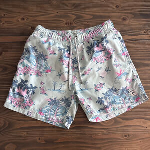 The Endless Summer Swim Trunks S Tropical Print